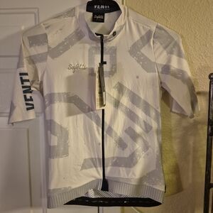 Safetti Cycling Jersey in White and Gray